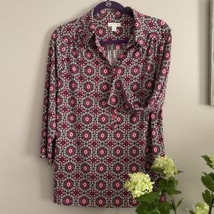 NWT Charter Club Button Down Blouse X-Large